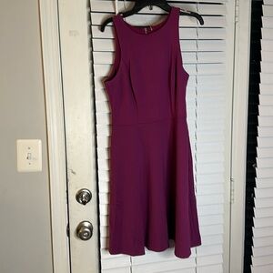 Magenta flare dress